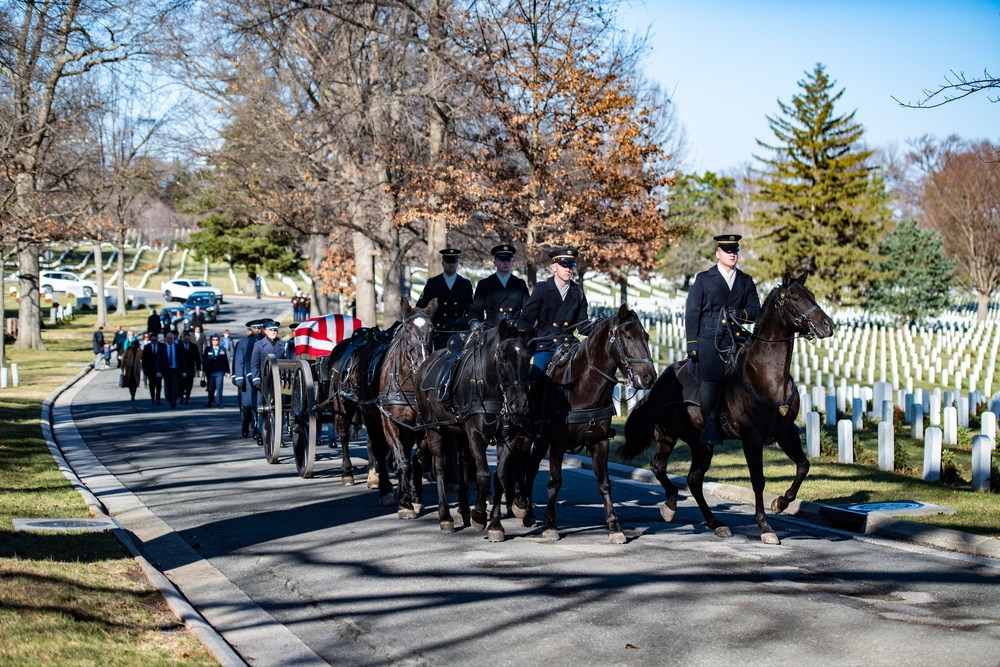 Military Funeral Honors with Funeral Escort are Conducted for U.S. Air Force Col. (ret.) Charles Vasiliadis in Section 7