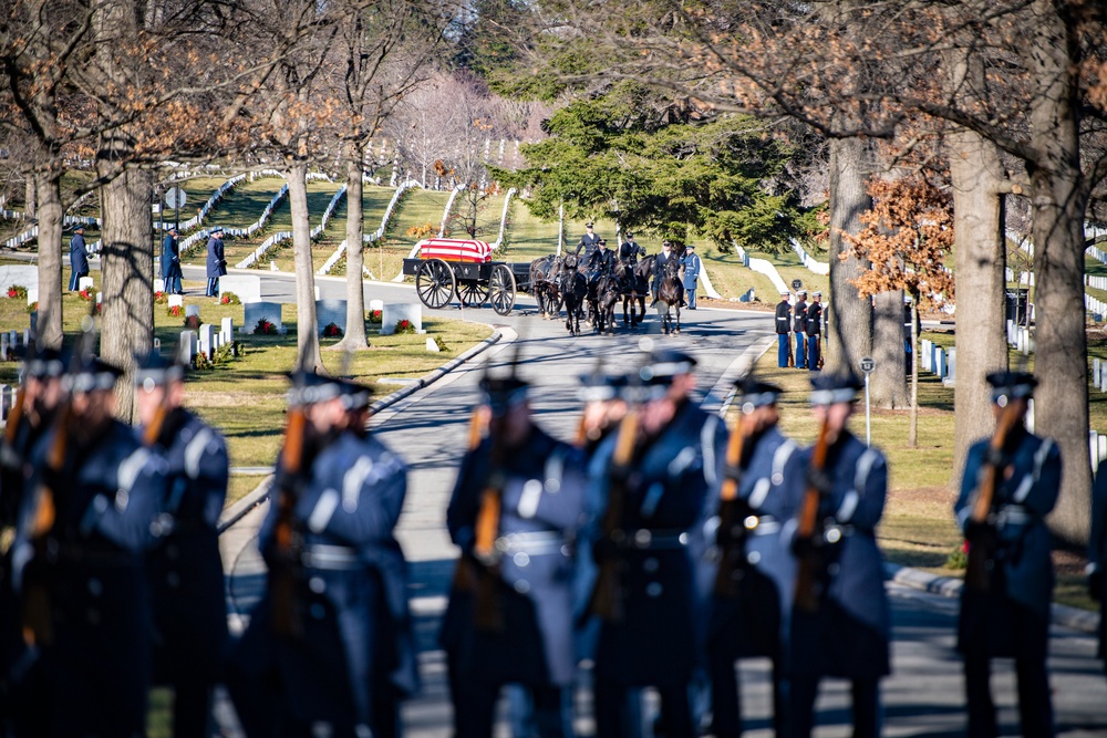 Military Funeral Honors with Funeral Escort are Conducted for U.S. Air Force Col. (ret.) Charles Vasiliadis in Section 7