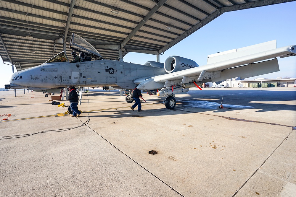 127th AMXS Performs Post-Flight Maintenance at Selfridge