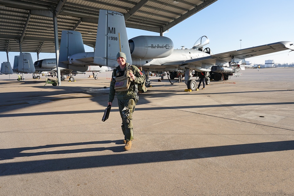 127th AMXS Performs Post-Flight Maintenance at Selfridge