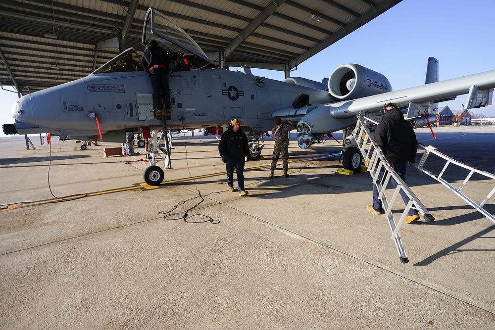 127th AMXS Performs Post-Flight Maintenance at Selfridge