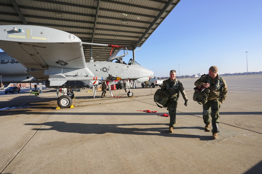 127th AMXS Performs Post-Flight Maintenance at Selfridge