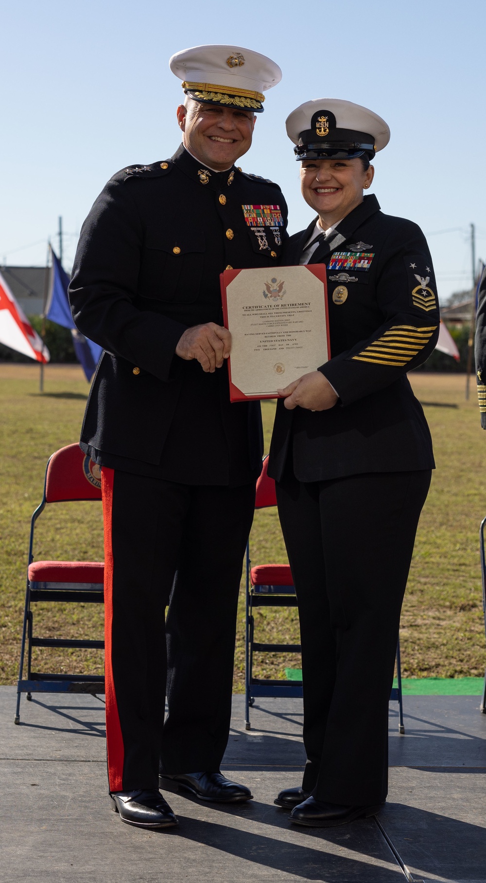 Command Master Chief Petty Officer Carrie Weser Retires from Navy