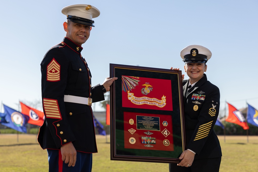 Command Master Chief Petty Officer Carrie Weser Retires from Navy