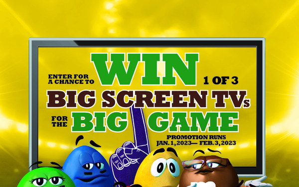 Watch the Big Game on a New Big-Screen TV with the Exchange’s Mars Sweepstakes