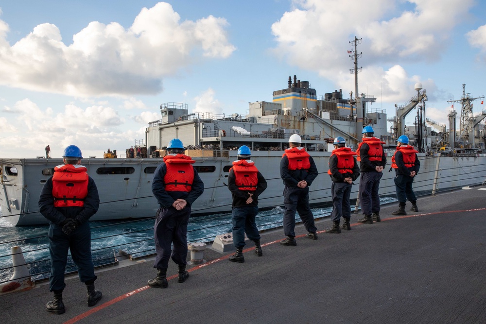 USS Bulkeley (DDG 84) Completes Replenishment-at-Sea