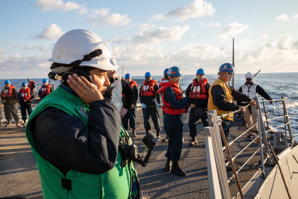 USS Bulkeley (DDG 84) Completes Replenishment-at-Sea