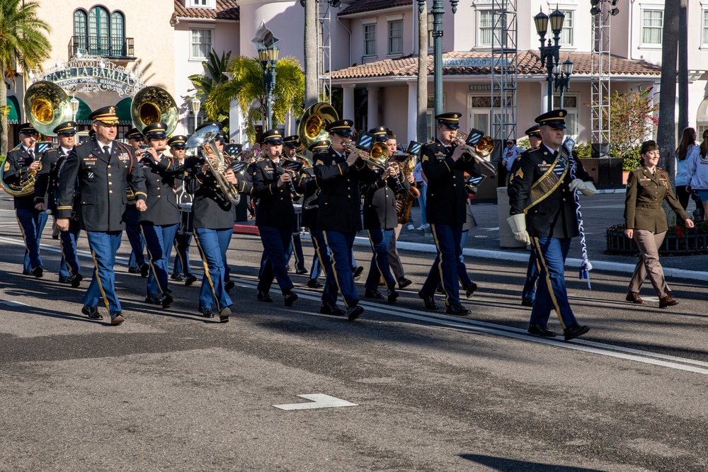 3rd Infantry Division Band marches through Universal Orlando