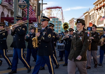 3rd Infantry Division Band marches through Universal Orlando