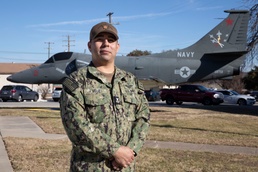 Logistics Specialist 1st Class Bobby Veliz Poses for a Portrait