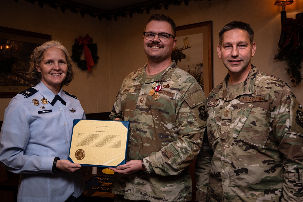 Through the Fire and Flame: Airman awarded Airman’s Medal for heroic actions