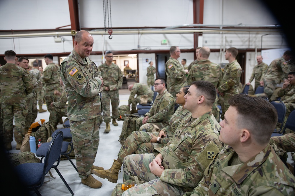 Soldiers from the Utah National Guard’s Main Command Post Operation Detachment deploy in support of U.S. European Command