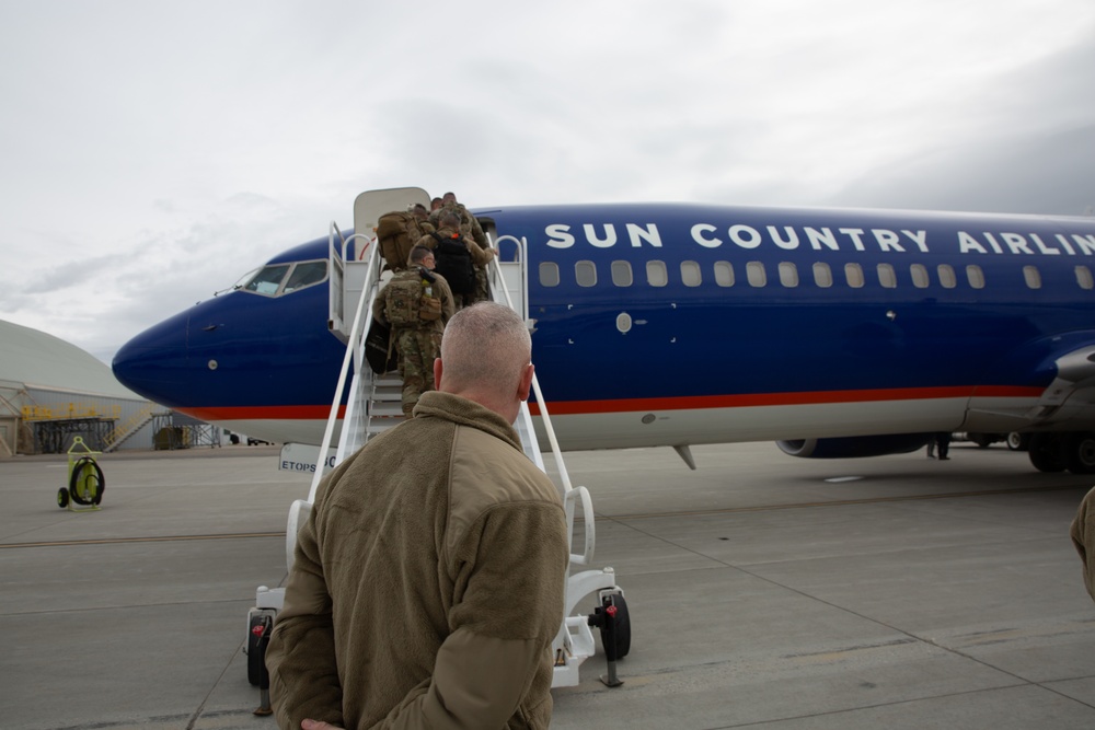 Soldiers from the Utah National Guard’s Main Command Post Operation Detachment deploy in support of U.S. European Command