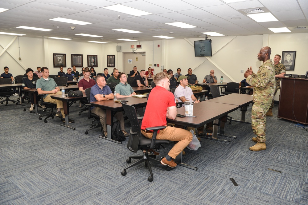 DPAA personnel receive pre-deployment brief