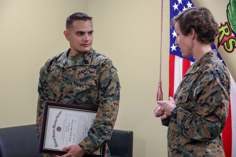 Master Sgt. Zapata promotion ceremony