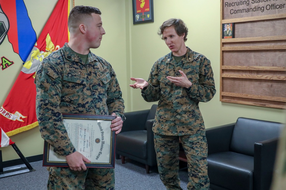 Staff Sgt. Nicholas promotion ceremony