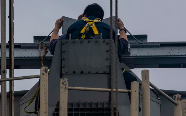 Makin Island IFF Radar