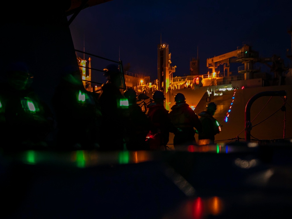 USS Delbert D. Black Conducts RAS with USNS Matthew Perry