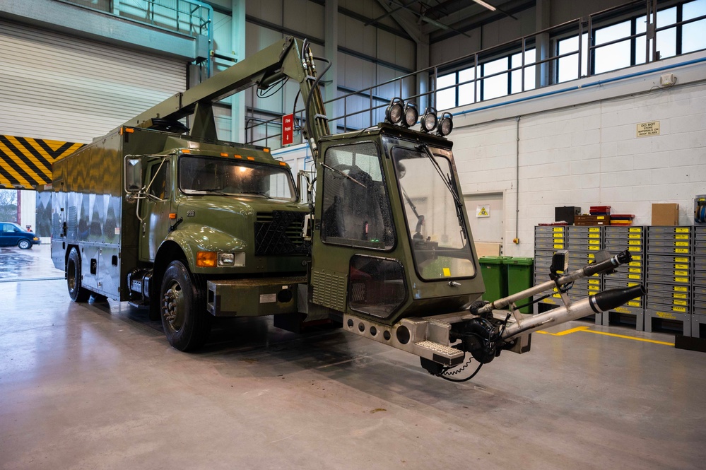 100th LRS performs routine vehicle maintenance