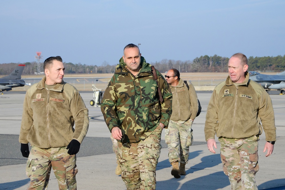 Cyprus National Guard Defense, Military, Air and Naval Attache Visits 177th Fighter Wing