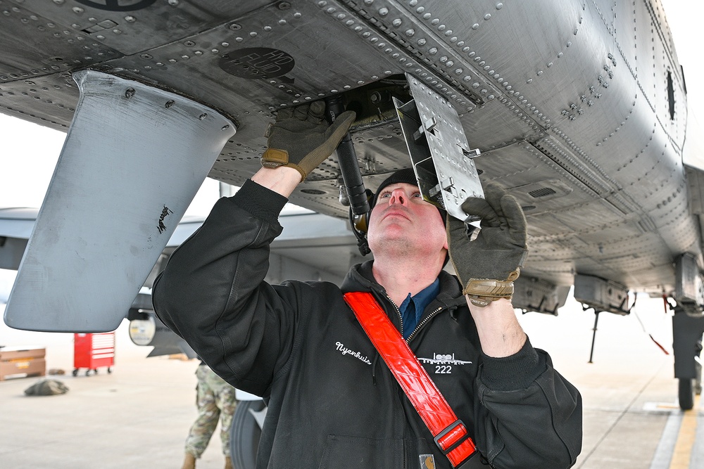 127th AMXS Performs Post-Flight Maintenance at Selfridge