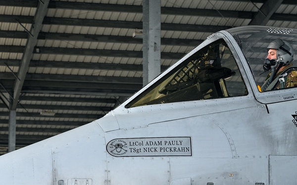 Recovering an A-10 After Routine Flight Operations at Selfridge