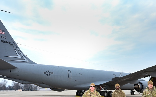 Maintainers Maintaining the KC-135 at Selfridge