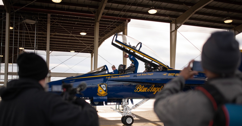 U.S. Navy Blue Angels conduct site survey at PANG
