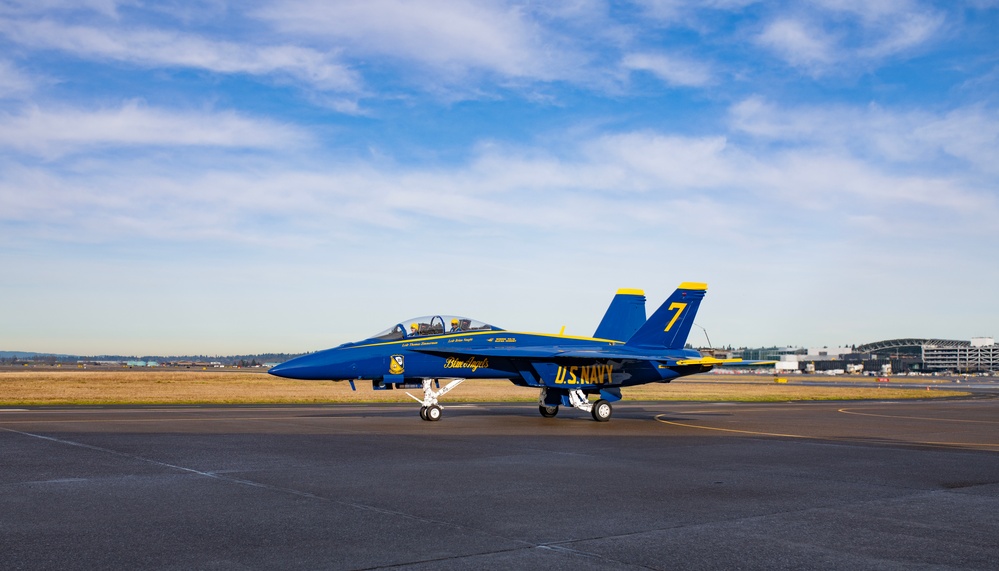 U.S. Navy Blue Angels conduct site survey at PANG