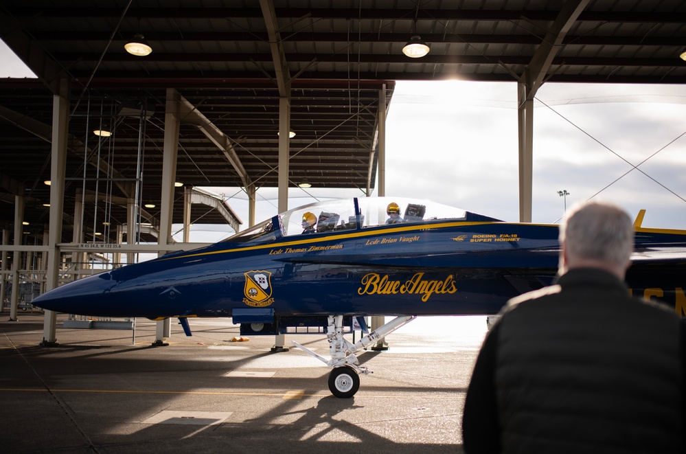 U.S. Navy Blue Angels conduct site survey at PANG