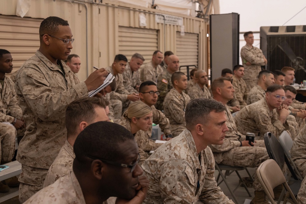 U.S. Marines participate in logistics training