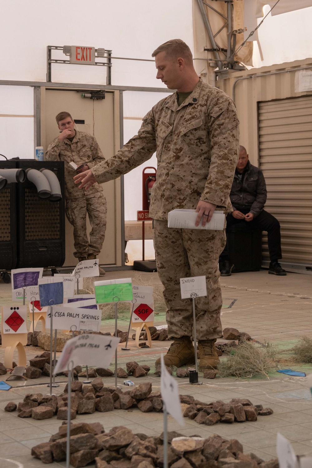 U.S. Marines participate in logistics training