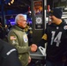 Super Bowl Champion, Purple Heart Recipient meets Navy Recruiters