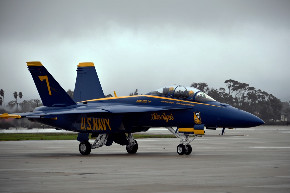 Blue Angel #7 visits Point Mugu