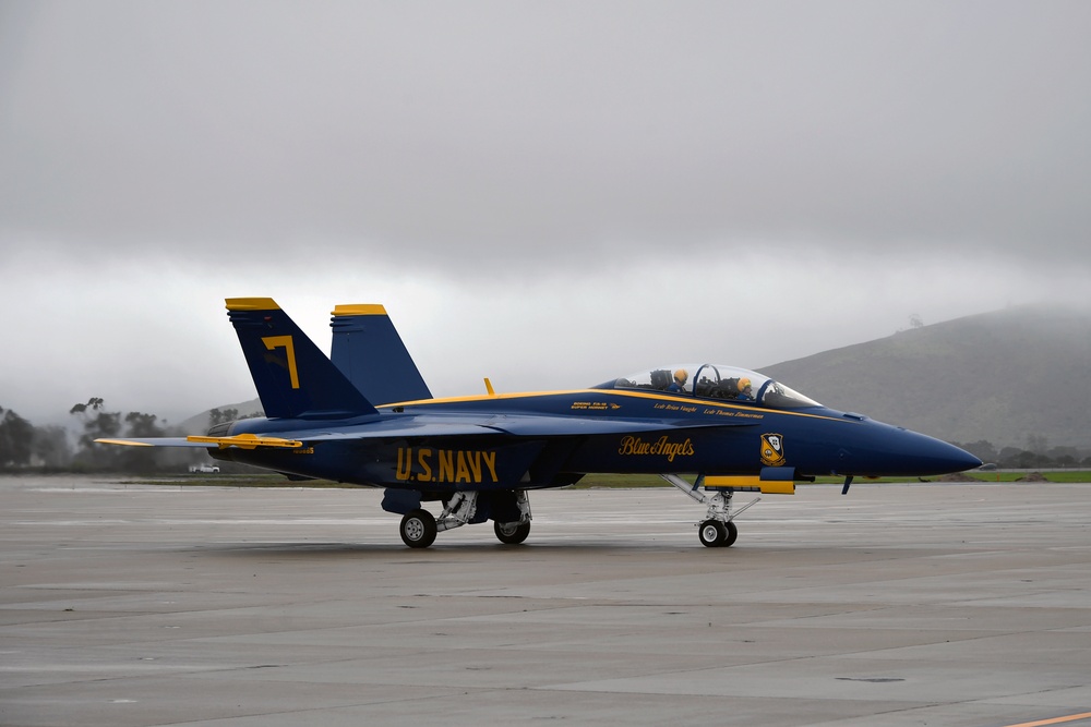 Blue Angel #7 visits Point Mugu