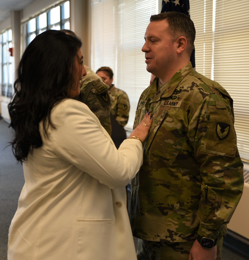 ASC’s G1 senior enlisted Soldier promoted to sergeant major