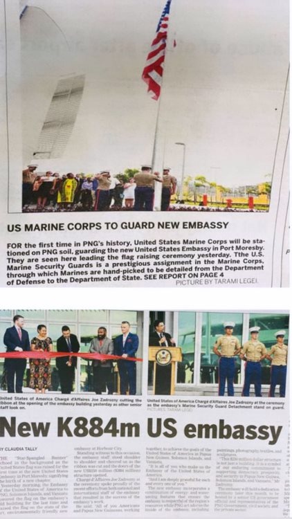 MSG Detachment for US Embassy Port Moresby activated