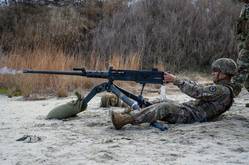 102nd Cavalry M2 machine gun zero range