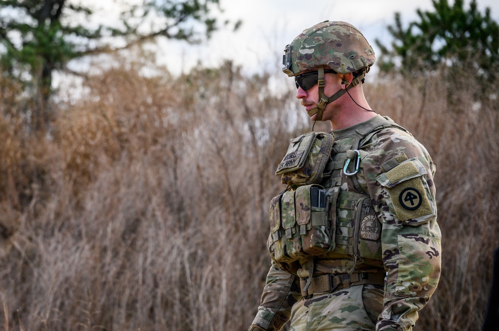 102nd Cavalry M2 machine gun zero range