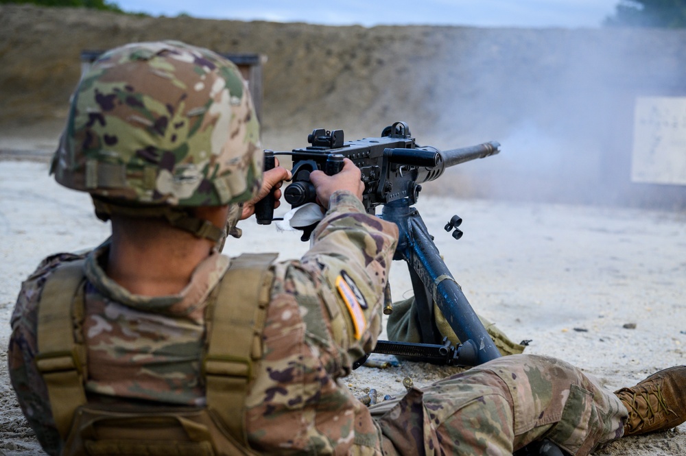 102nd Cavalry M2 machine gun zero range