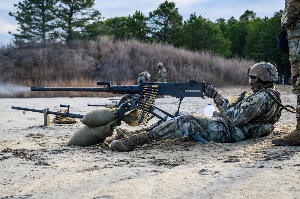 102nd Cavalry M2 machine gun zero range