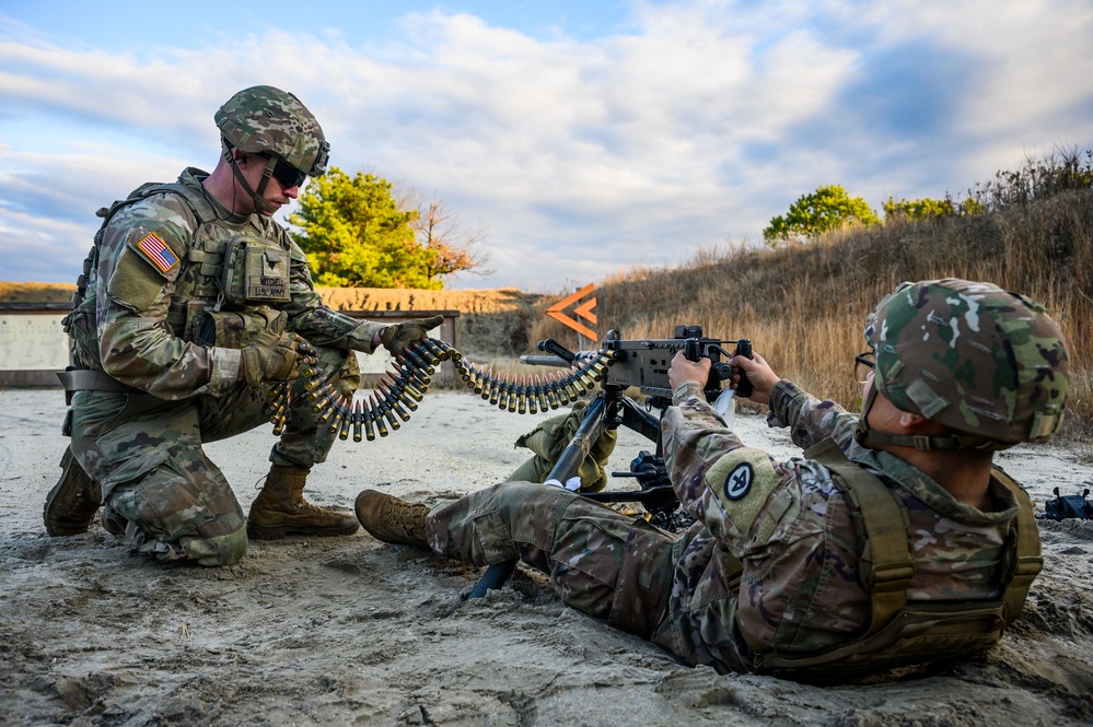 102nd Cavalry M2 machine gun zero range