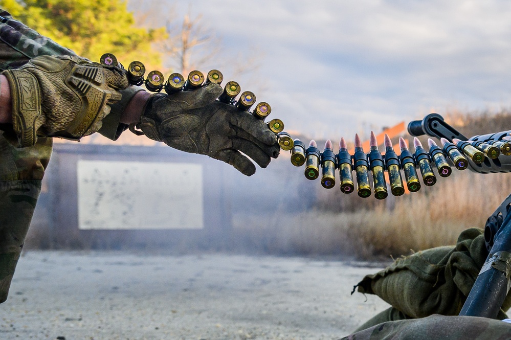 102nd Cavalry M2 machine gun zero range