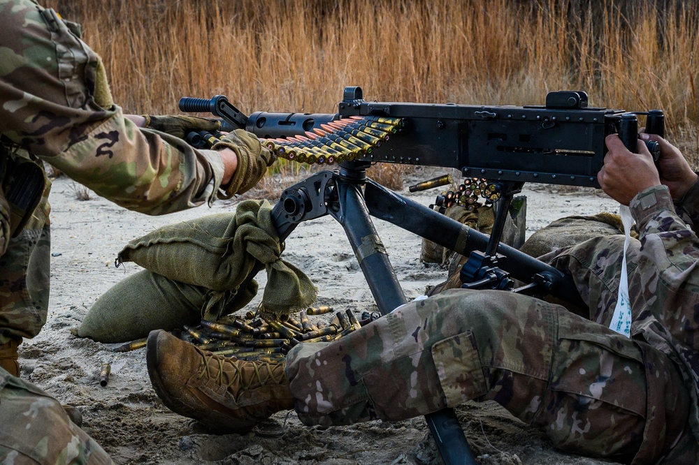 102nd Cavalry M2 machine gun zero range