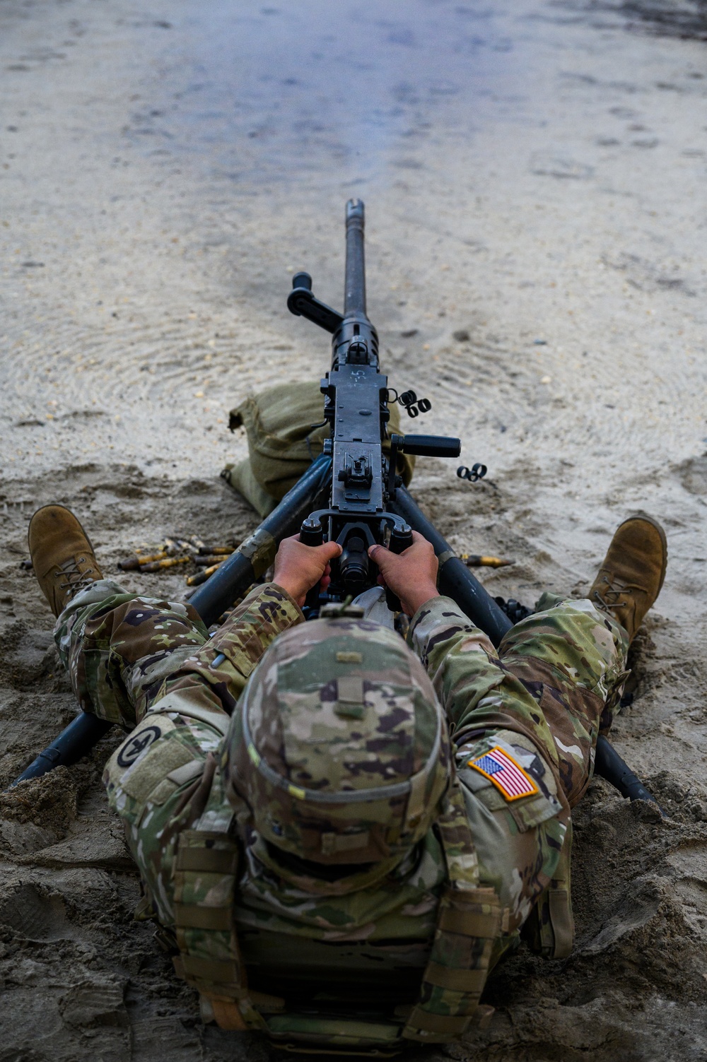 102nd Cavalry M2 machine gun zero range