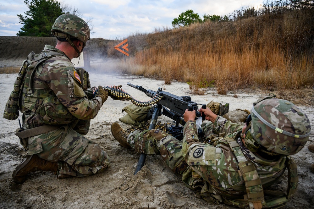 102nd Cavalry M2 machine gun zero range