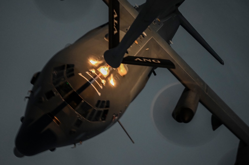 91st EARS refuels AC-130J Ghostrider