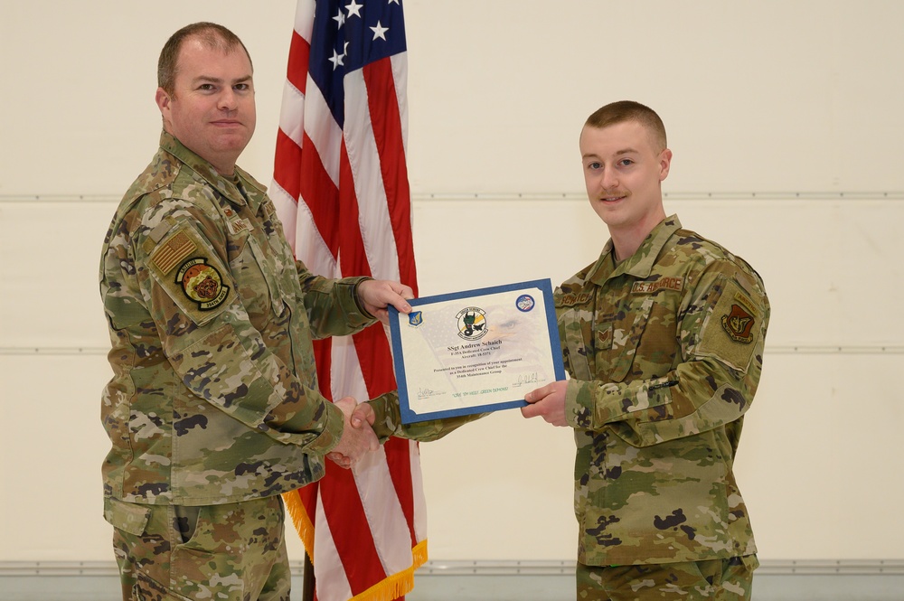 356th AMU dedicated crew chief ceremony