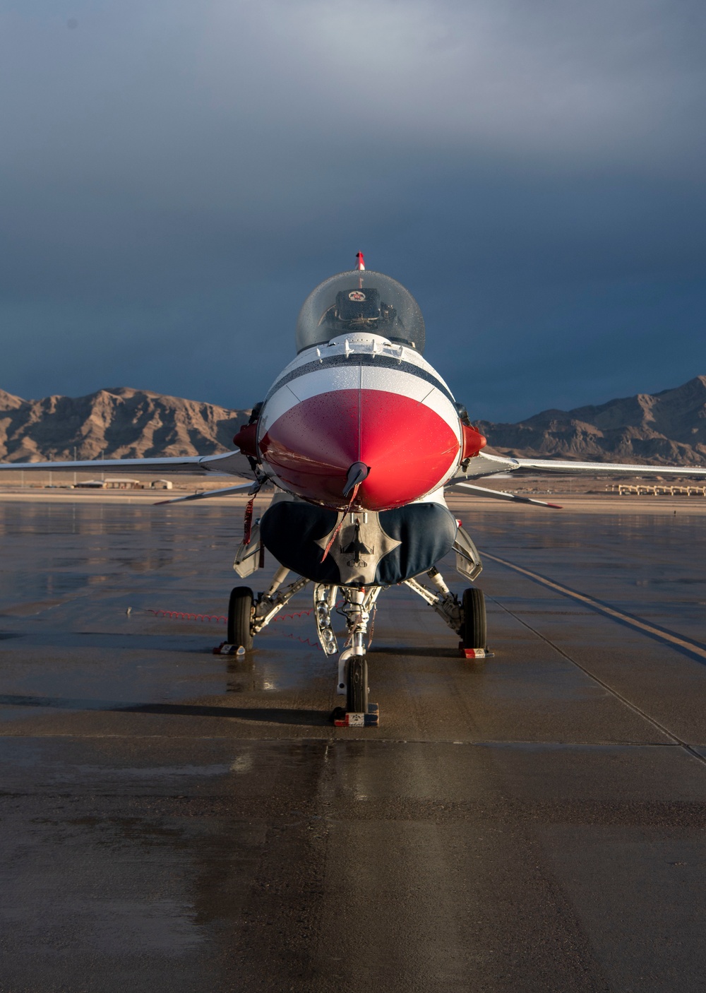 A rainy day at Nellis