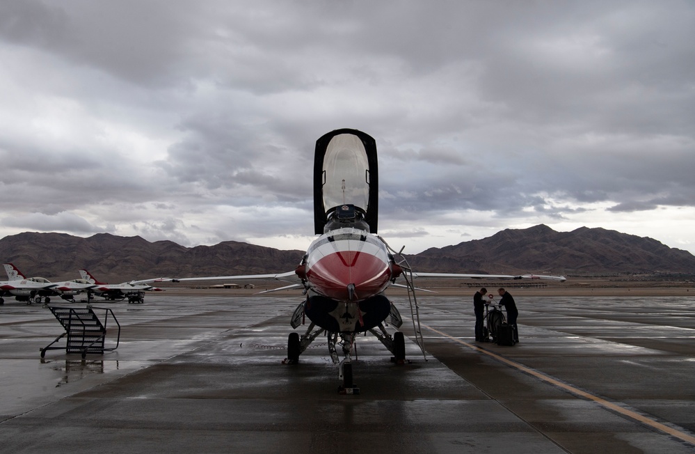 A rainy day at Nellis